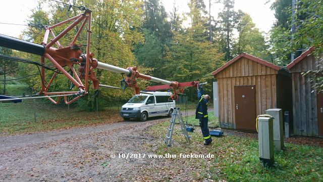 Aufbau des Mastkraftwagen (MastKW) Gelnhausen im RP T&uuml;bingen 