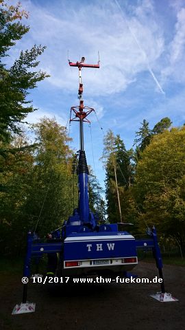 Aufbau des Mastkraftwagen (MastKW) Gelnhausen im RP T&uuml;bingen 