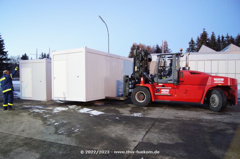 Versetzen der B&uuml;ro Container