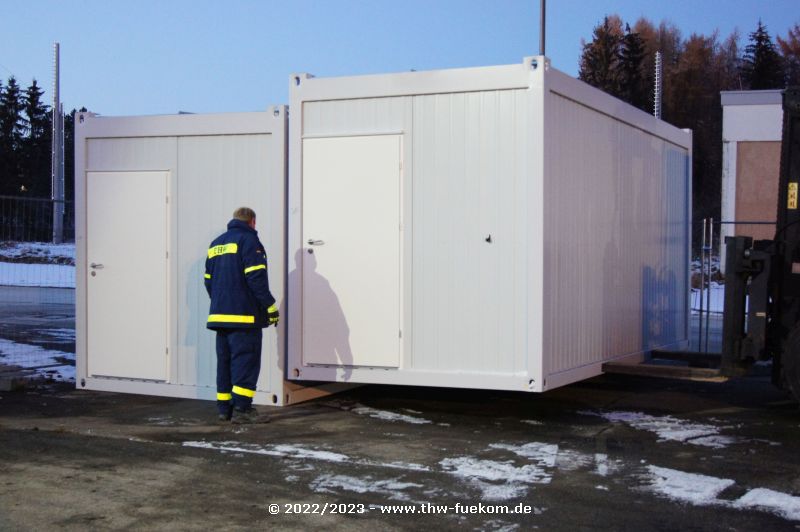 Versetzen der B&uuml;ro Container