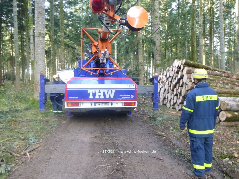 Fahren zur entg&uuml;ltigen Aufbaustelle