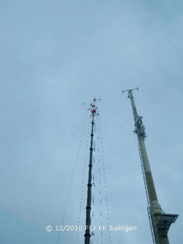 links Antennenbest&uuml;ckung des MastKW