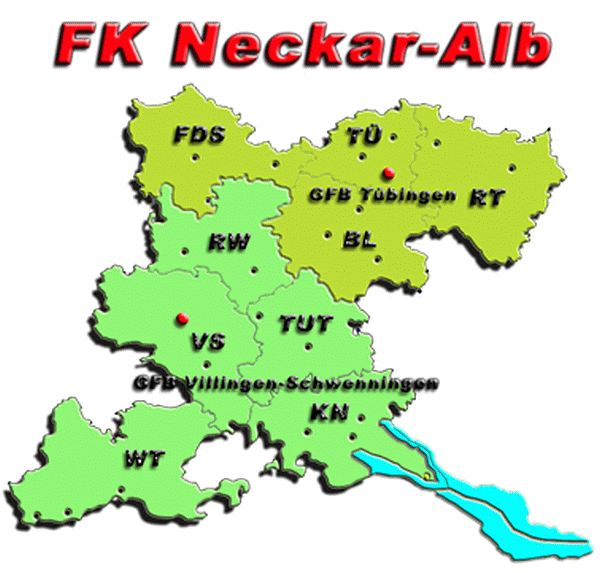 Zust&auml;ndigkeitsbereich der FGr FK Neckar-Alb